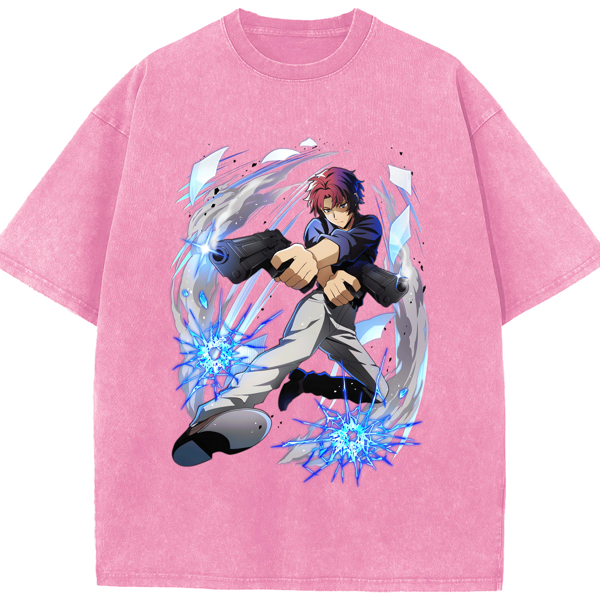 （画像用） 文豪ストレイドッグス Bungo Stray Dogs 綿100% ヴィンテージ風 半袖Tシャツ（フロントプリント）